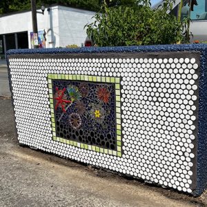 Hillman City Planter - Mosaic by Nancy Lewis