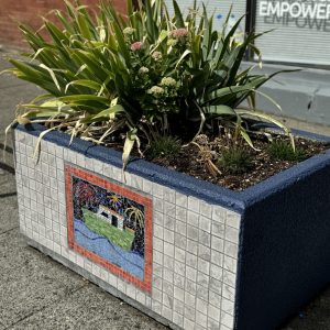 Hillman City Planter - Mosaic by Susan Lauzac